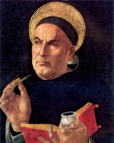 st. thomas aquinas (1225 1274). painting attributed to botticelli, 1481 82.